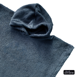 Poncho  |  jeans  blauw