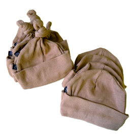 babymutsje soft camel