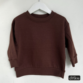 Letter sweater | Donker Bruin