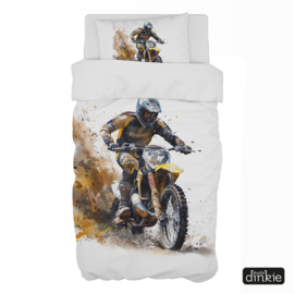 Dekbedovertrek Motorcross watercolor