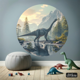 Muurcirkel Realistisch | Diplodocus