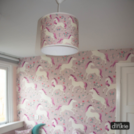 Hanglamp Unicorn pink flowers