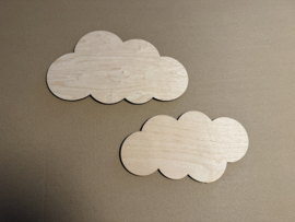 Houten wolken set