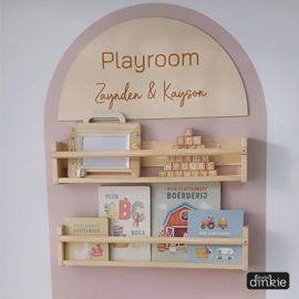 Playroom bord met naam/namen