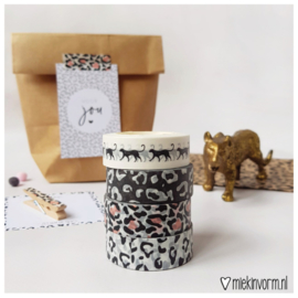 Washi tape  |   Panterprint wit