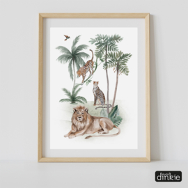 Poster Jungle Jive  |  Leeuw