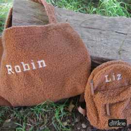 Teddy rugzak | cognac