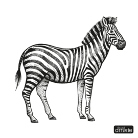 Stickerset  |  Giraf, Leeuw, Zebra en olifant