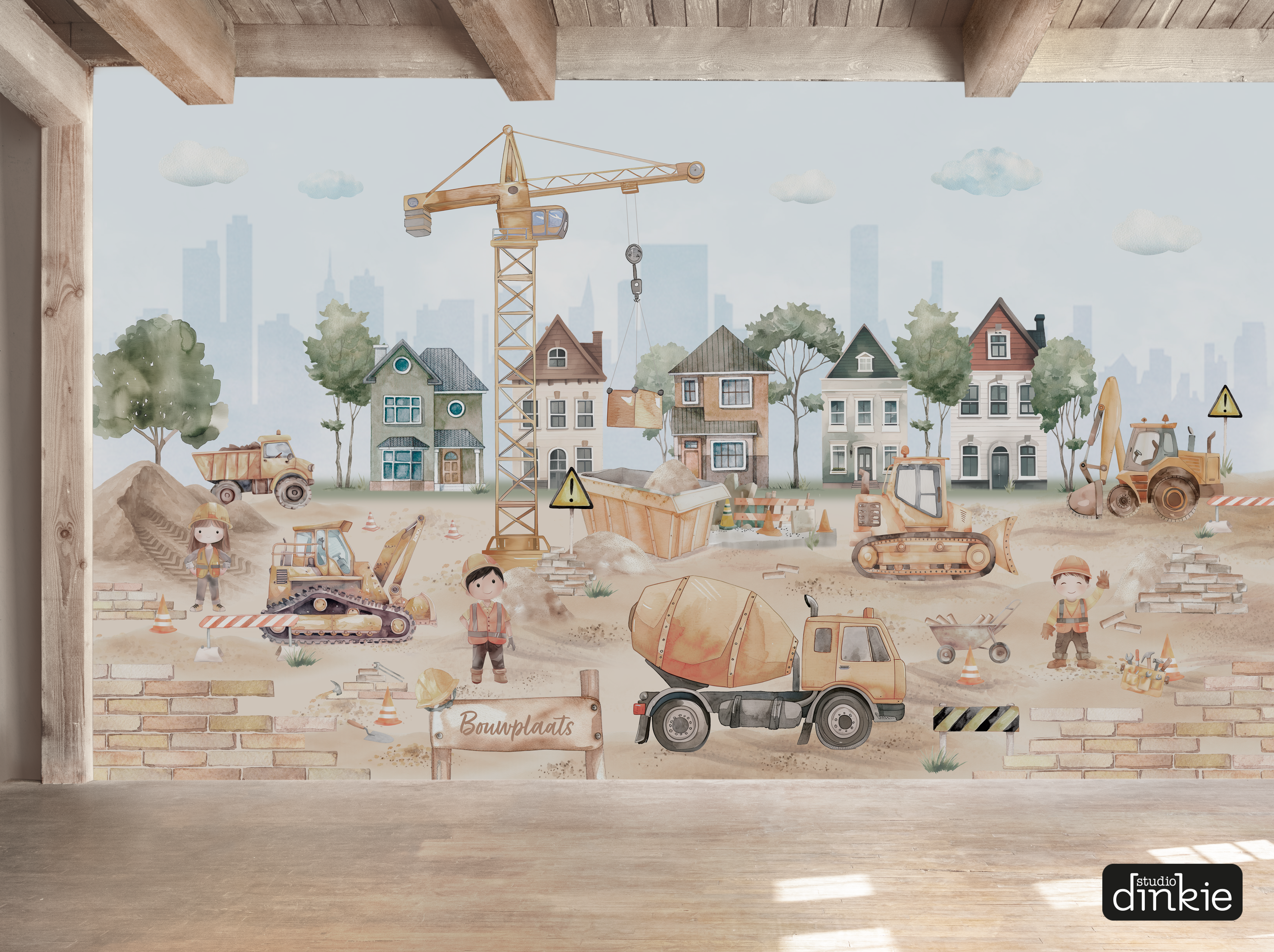 Behang  |  De Bouwplaats
