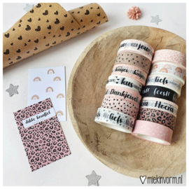 Washi tape  |  Veel liefs