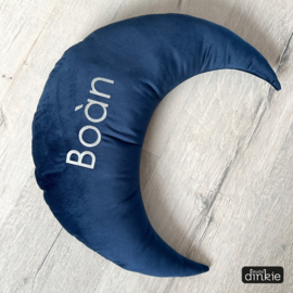 Maankussen velvet  |  marine blauw