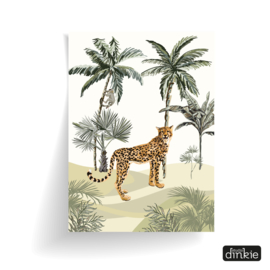 Poster Jungle getekend  |  Luipaard