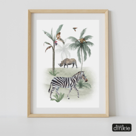 Poster Jungle Jive  |  Zebra