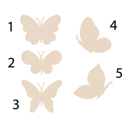 Houten decoratie | Vlinders