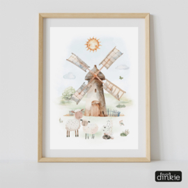 Poster Boerderij  |  Molen