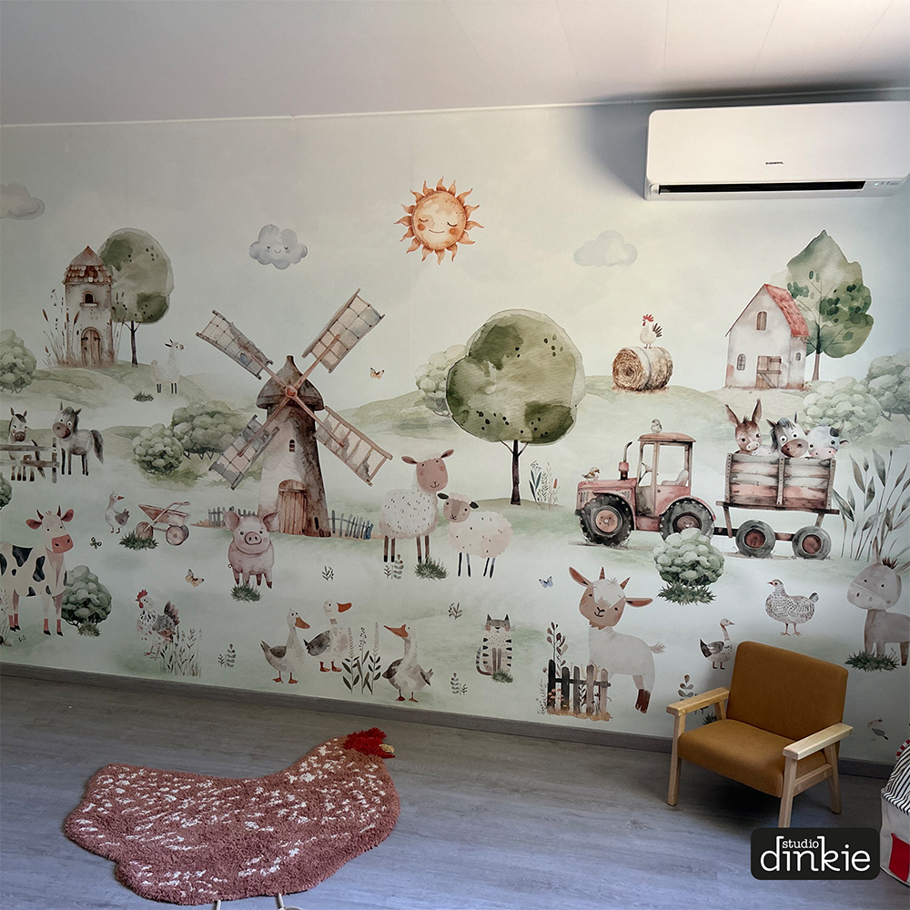 Behang Boerderij
