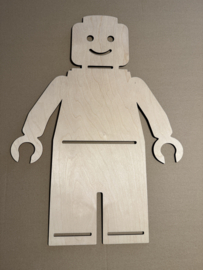 Houten Lego pop 60 cm hoog