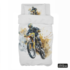 Dekbedovertrek Motorcross watercolor