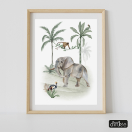 Poster Jungle Jive  |  Olifant