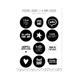 Stickervel 38 mm | Assorti 1