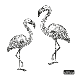 Sticker  |  Flamingo's