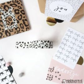 Washi tape  |   Panterprint wit