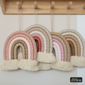 Regenboog hanger | Claypink Beige