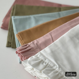 Laken met ruffles voor wieg met naam