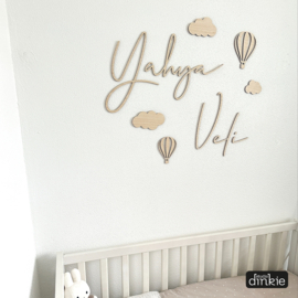 Naam van hout 'eigen lettertype'