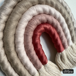 Regenboog hanger | Claypink Beige