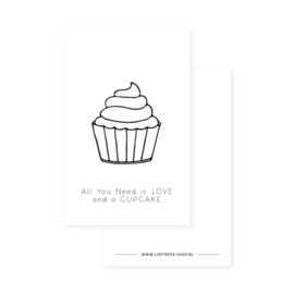 Minikaartje  |  All You Need is LOVE and a CUPCAKE