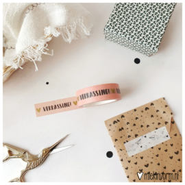 Washi tape  |  Verrassing! met goud