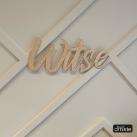 Naam van hout 'eigen lettertype'