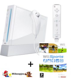 Wii console wit + Wii sports pack