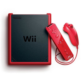 Wii mini spelcomputer + controllers (3e model)