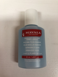 Mavala zachte nagellakremover.