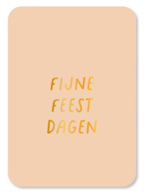 Mini kaartje Fijne Feestdagen