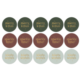 Kerst stickers warm