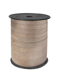 Lint glitter bruin