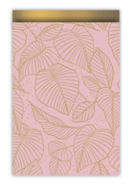 Roze-goud met veren