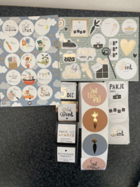Sint inpakset stickers