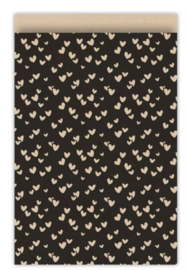 Solo hearts kraft/zwart