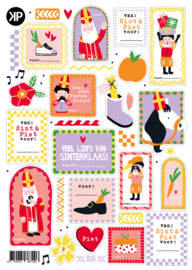 Sinterklaas feest stickervel