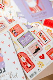 Sinterklaas feest stickervel
