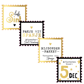 Sint inpakset zwart/wit