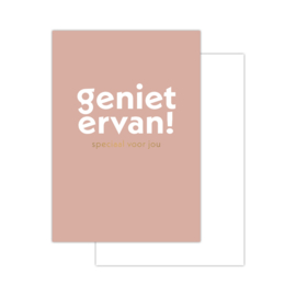 Mini kaartje, Geniet ervan