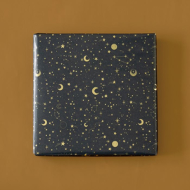 Kerst nacht donkerblauw/goud