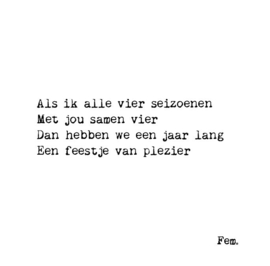 Als ik alle 4 seizoenen