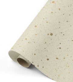 Kraft papier met gouden dots