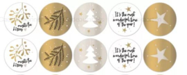 Kerst goud-wit